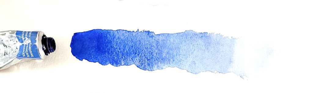 bleu pour l’aquarelle