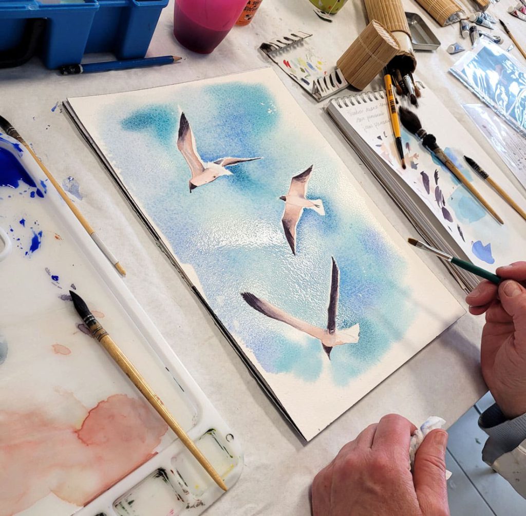 Cours d’aquarelle à Vitré